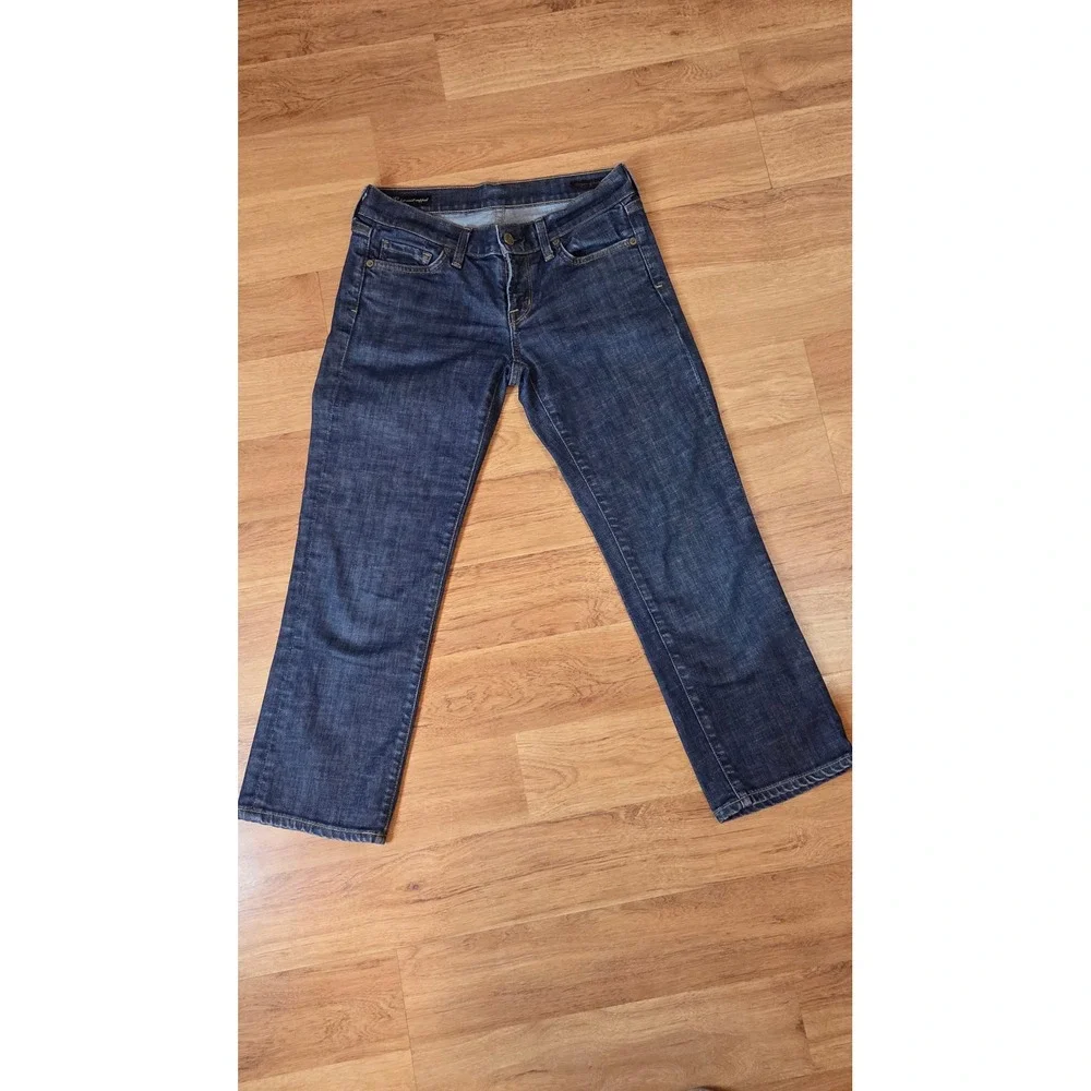 Citizens of Humanity Kelly 063 Low Waist Cropped Jeans Dark Wash Stretch Size 26